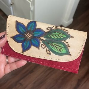 Mexican Ladies wallet. New never used. Real leather.